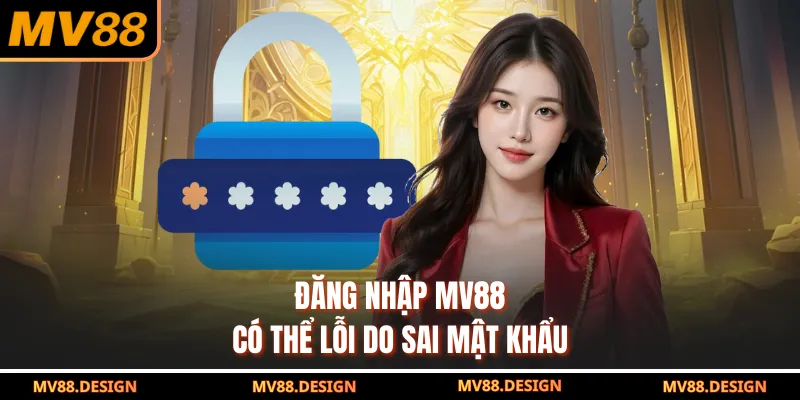 Đăng Nhập MV88 Đăng nhập MV88 có thể lỗi do sai mật khẩu