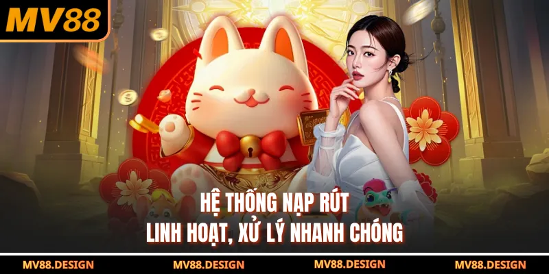 Hệ thống nạp rút linh hoạt, xử lý nhanh chóng