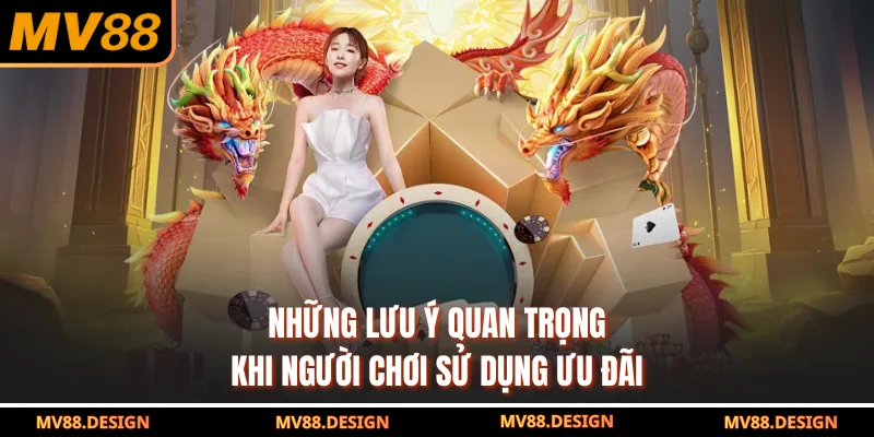 Những lưu ý quan trọng khi người chơi sử dụng ưu đãi